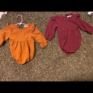 2 fall rompers